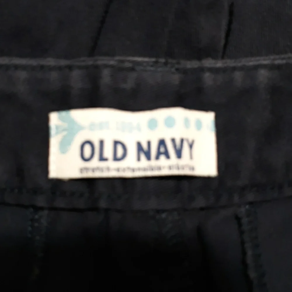 Old Navy 12 adjustable waistband blue dress shorts